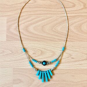 TURQUOISE & SILVER NECKLACE
